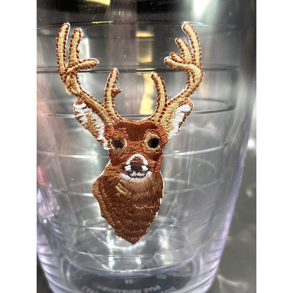 Tervis Tumbler Embroidered Logo Mug 24 Ounce Vintage Deer Buck Design Rustic